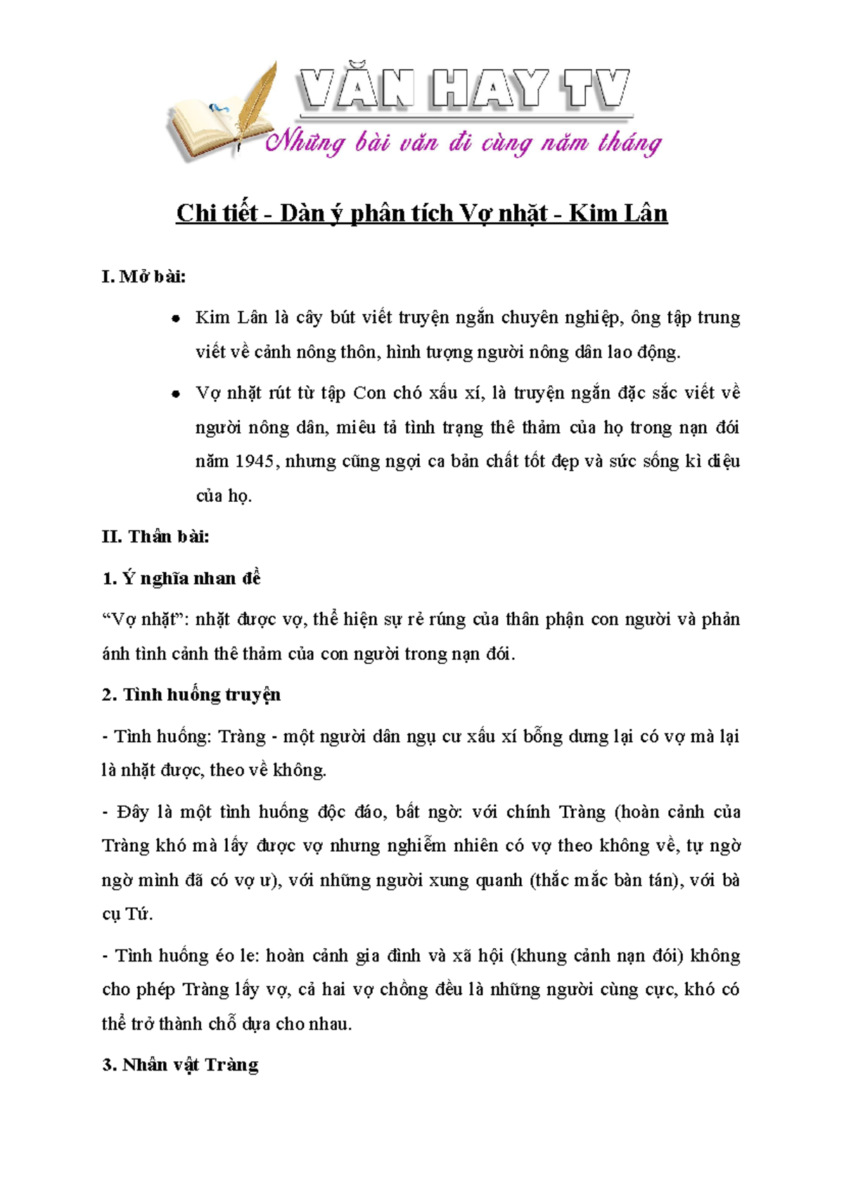 Lập Dàn Ý Vợ Nhặt Gallery 2