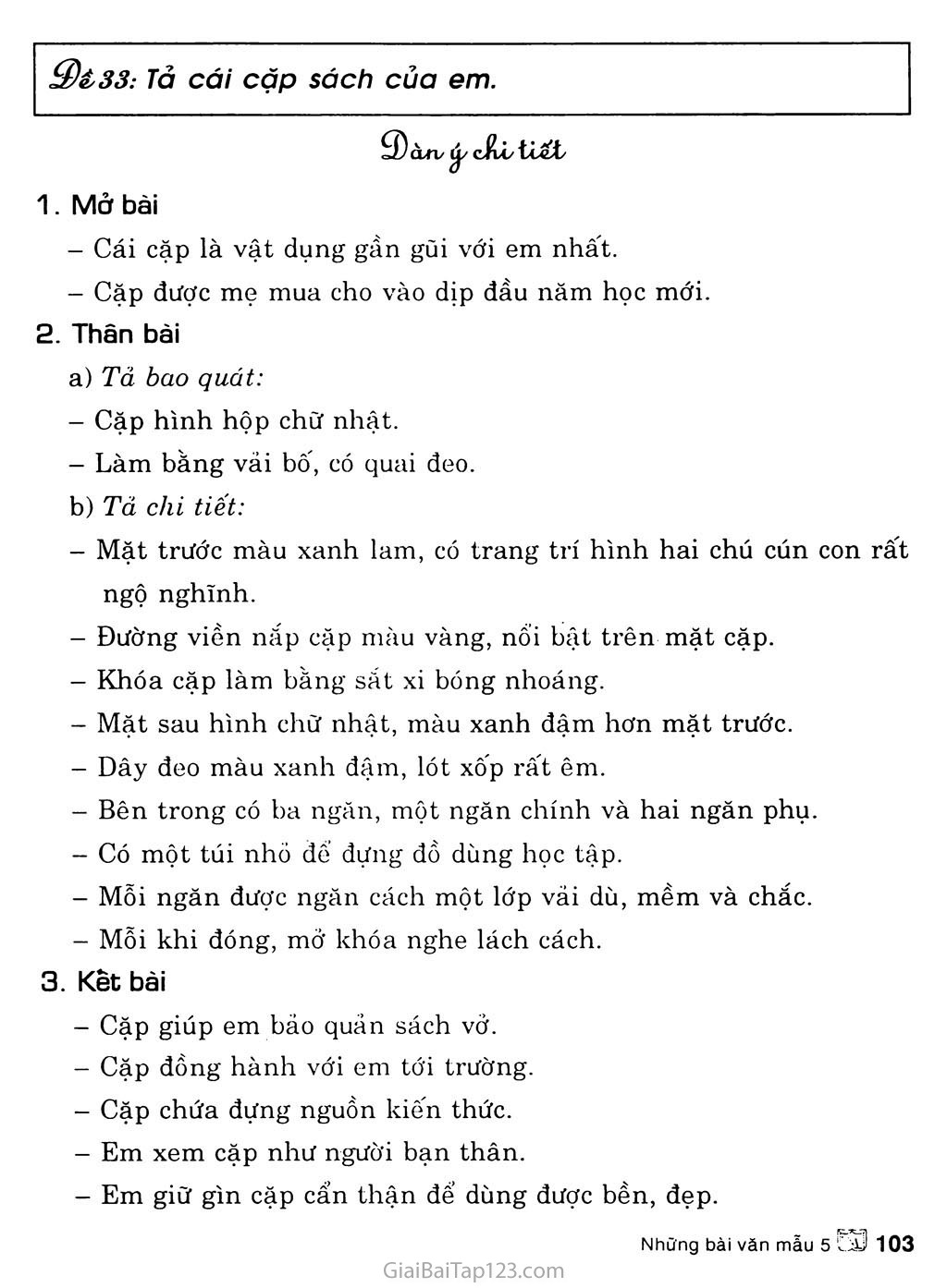 Lập dàn ý và bài văn tả chiếc cặp sách của em Gallery 2
