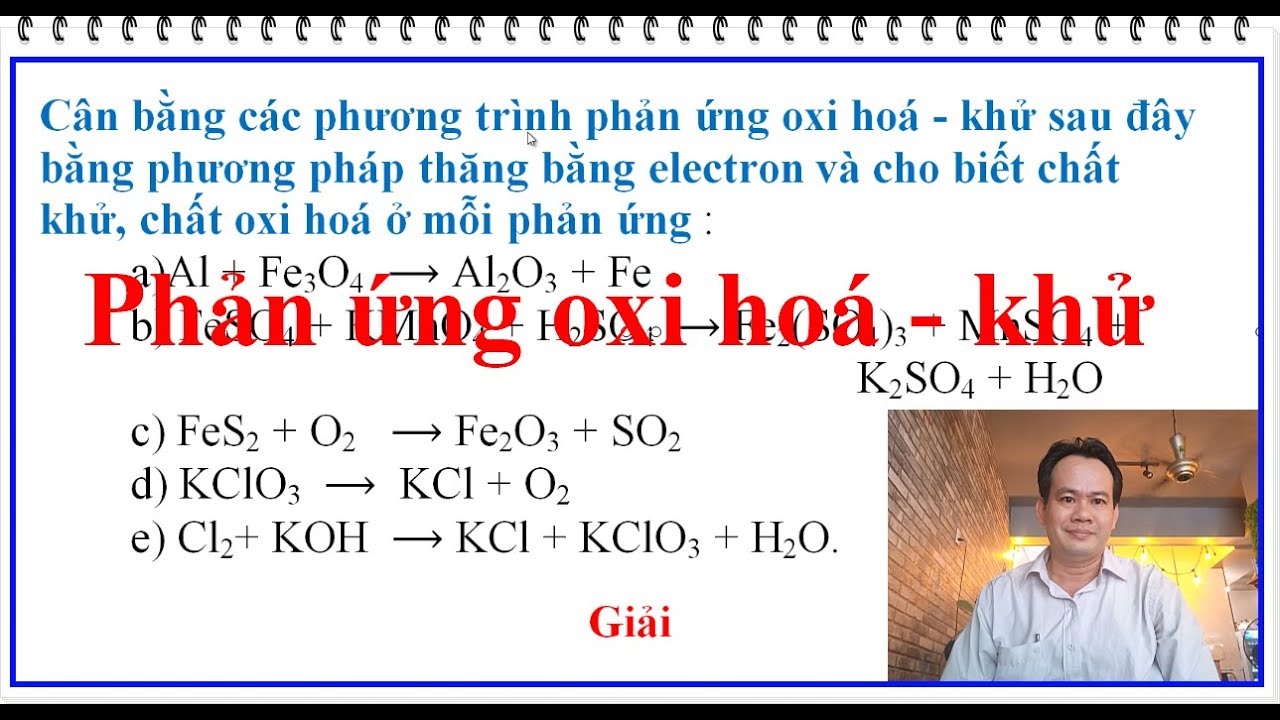 Phản ứng KClO3 → KCl + O2: Phản ứng oxi hóa khử