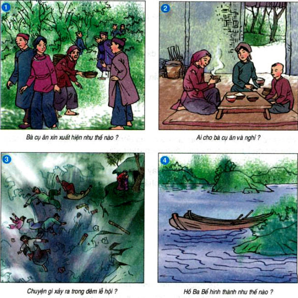Sự tích Hồ Ba Bể lớp 4 ngắn gọn
