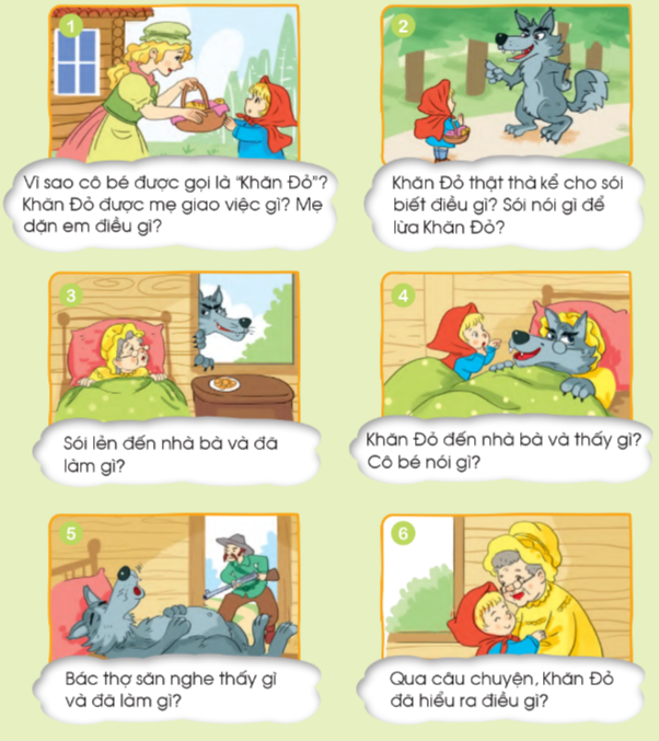 Kể lại chuyện Cô bé quàng khăn đỏ ngắn gọn