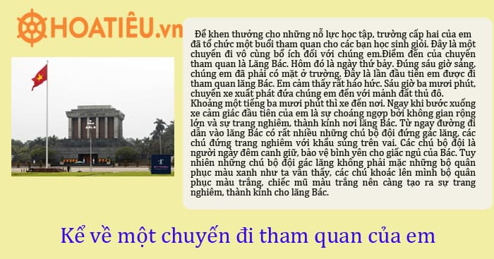 Kể Lại Chuyến Đi Tham Quan Trải Nghiệm Cùng Bạn Bè Ở Trường