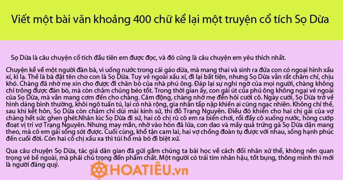 Truyện Sọ Dừa Ngắn Gọn