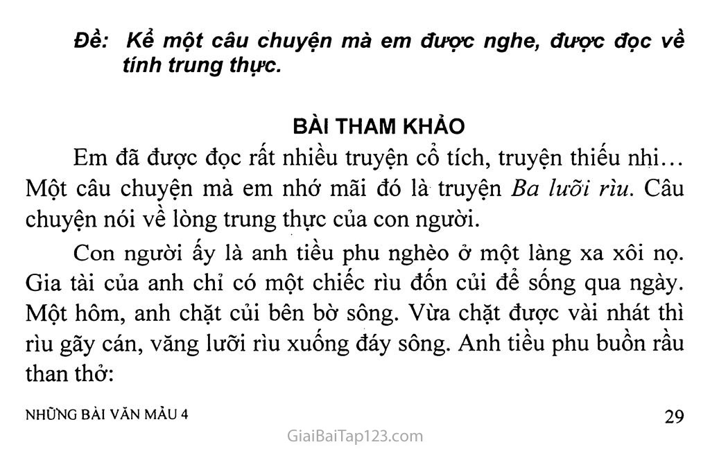 Câu chuyện về lòng trung thực của bạn nhỏ lớp 4 Gallery 2