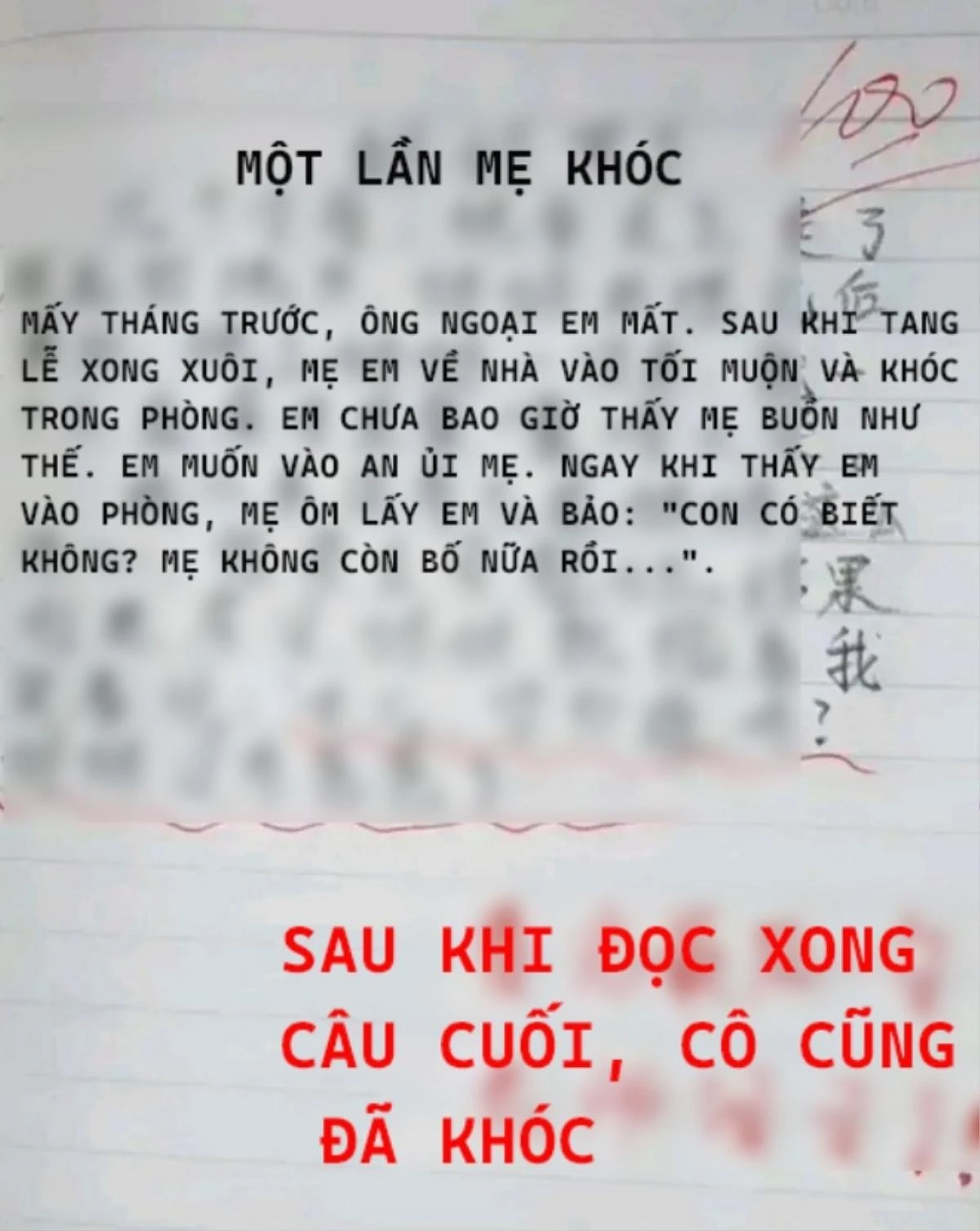Giọt Nước Mắt Của Mẹ