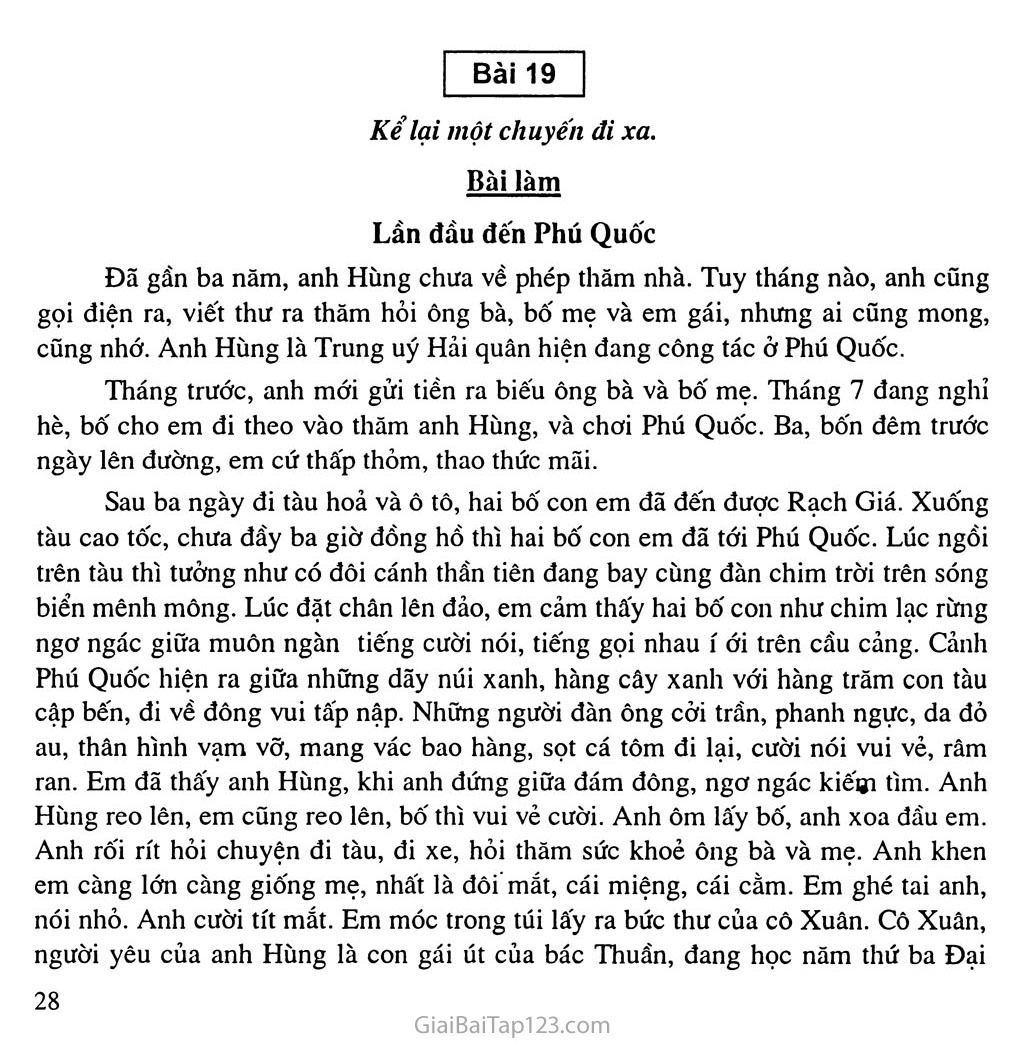 Kể về một chuyến đi du lịch Phú Quốc