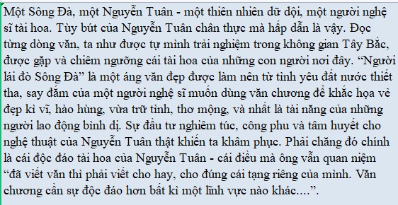 Kết Bài Con Sông Đà Hung Bạo Gallery 2