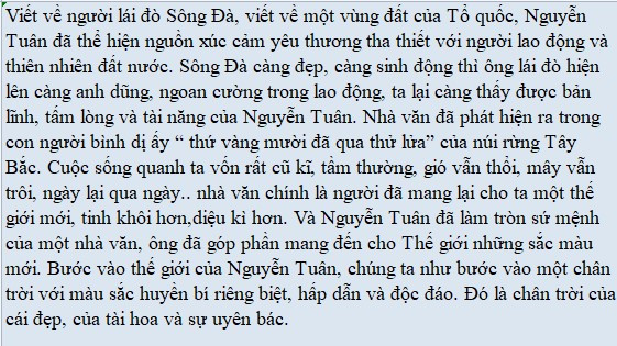 Kết Bài Người Lái Đò Sông Đà: Vẻ Đẹp Hung Bạo Gallery 2