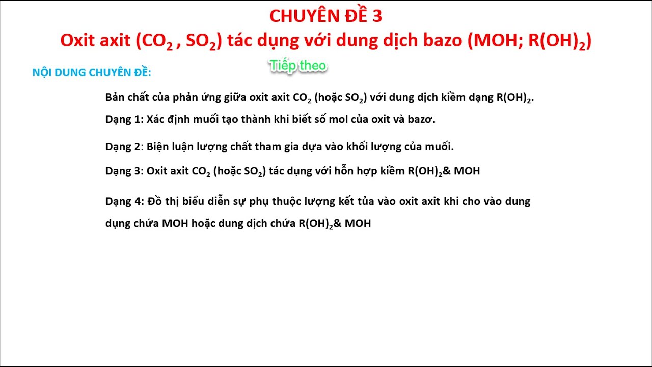 Bazơ tác dụng với oxit axit Gallery 2