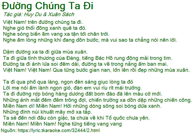 Lời Bài Hát Doãn Tần Đường Chúng Ta Đi Gallery 2