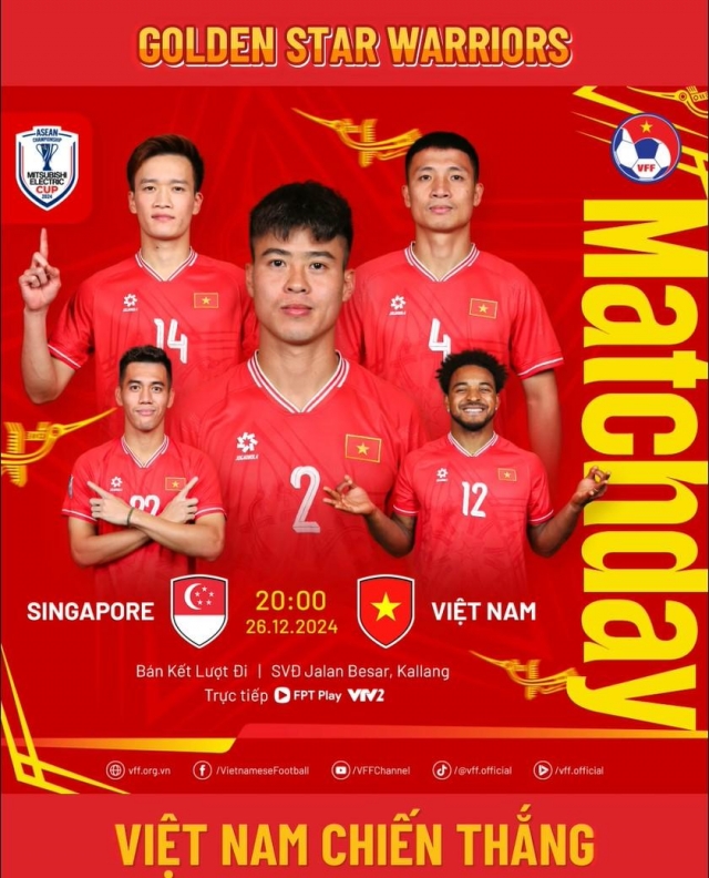 Kết quả Việt Nam vs Singapore