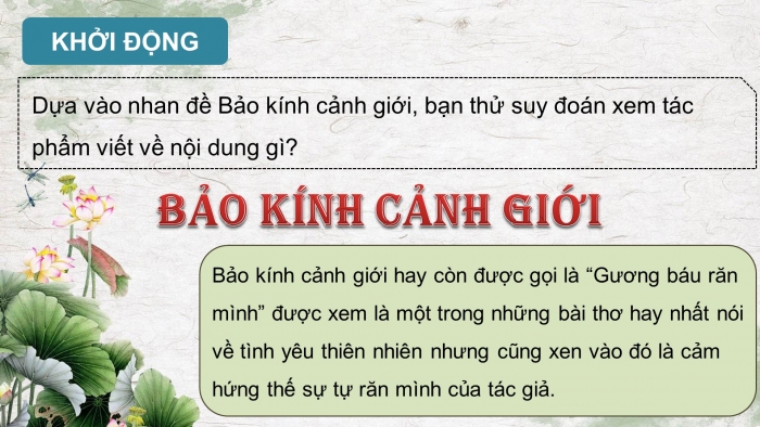 Bảo Kính Cảnh Giới Soạn Gallery 1