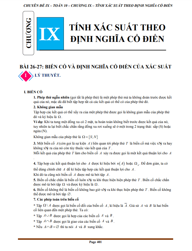 Xác Suất Lớp 10:  Hướng Dẫn Học Tập Chi Tiết Gallery 1