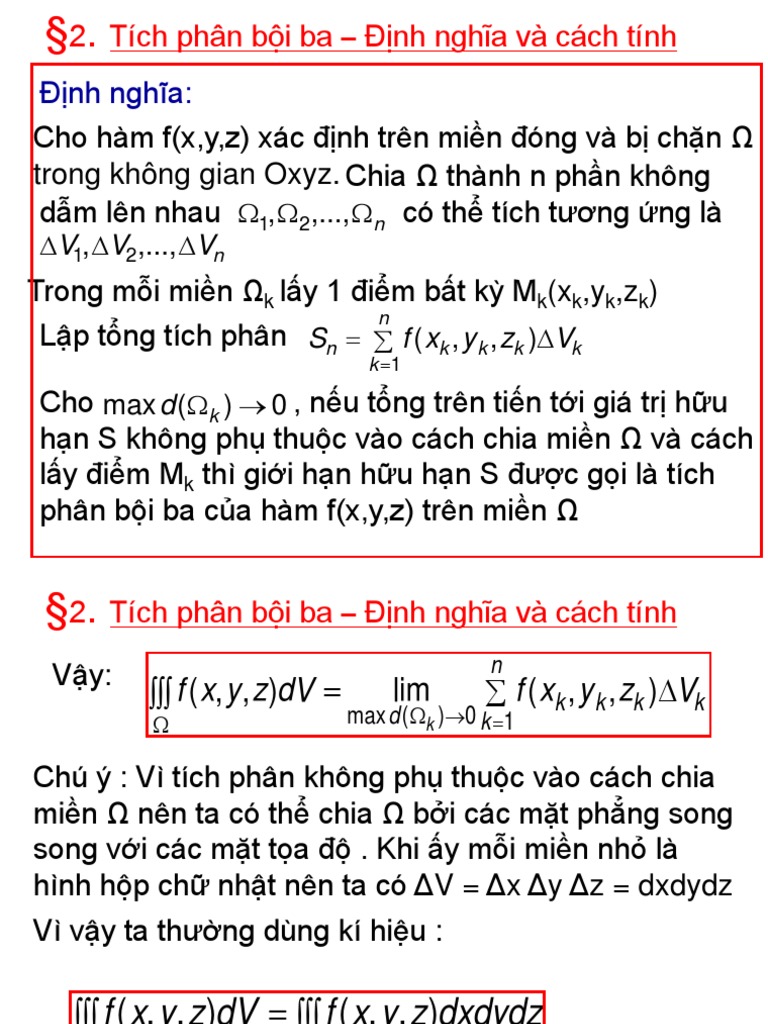 Tích Phân Bội Ba Gallery 1