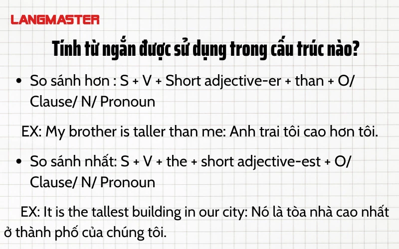 Phân biệt tính từ ngắn và tính từ dài Gallery 1