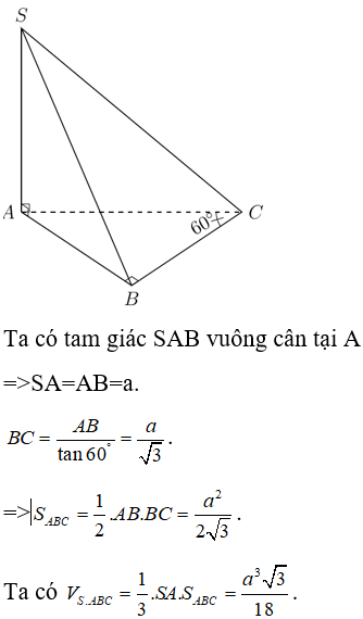 Hình Chóp S.ABC có đáy ABC là tam giác vuông tại B Gallery 1