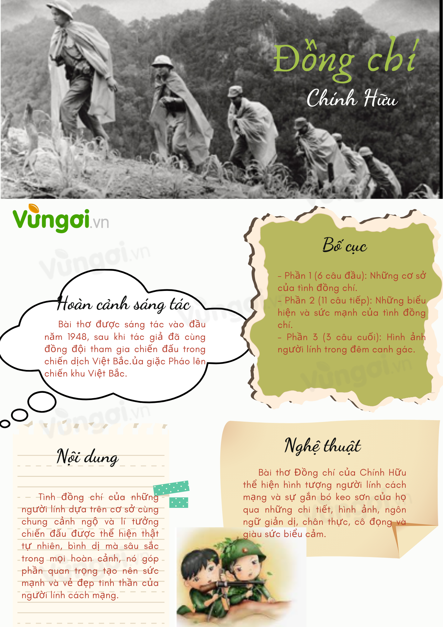 Khái quát bài thơ Đồng Chí