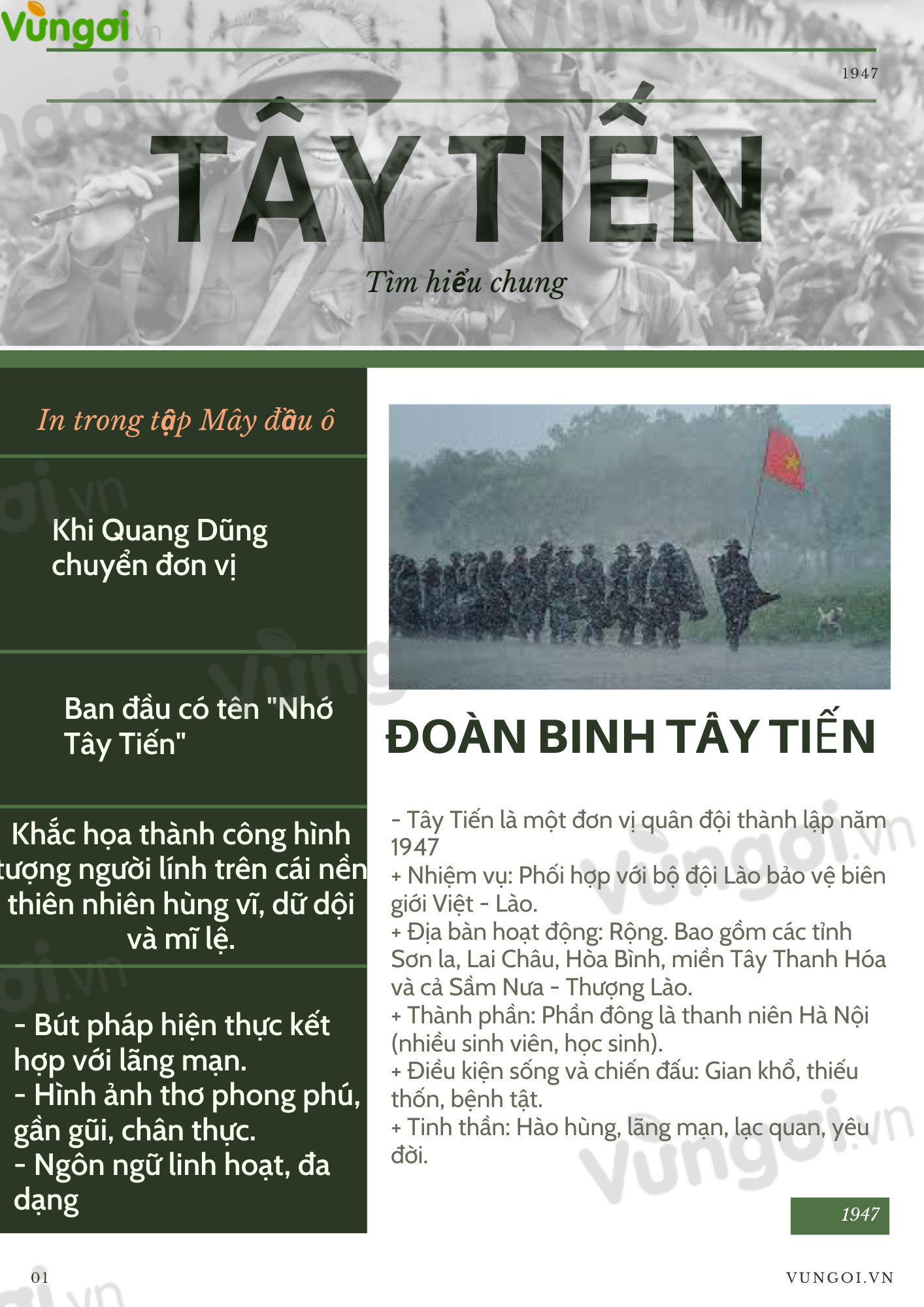 Khái quát bài thơ Tây Tiến