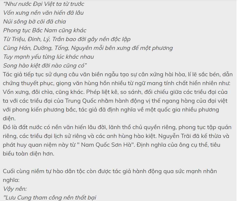 Ý nghĩa đoạn trích Nước Đại Việt Ta Gallery 1