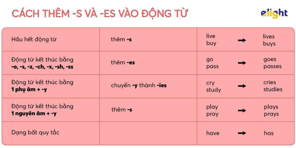Khi nào dùng S?