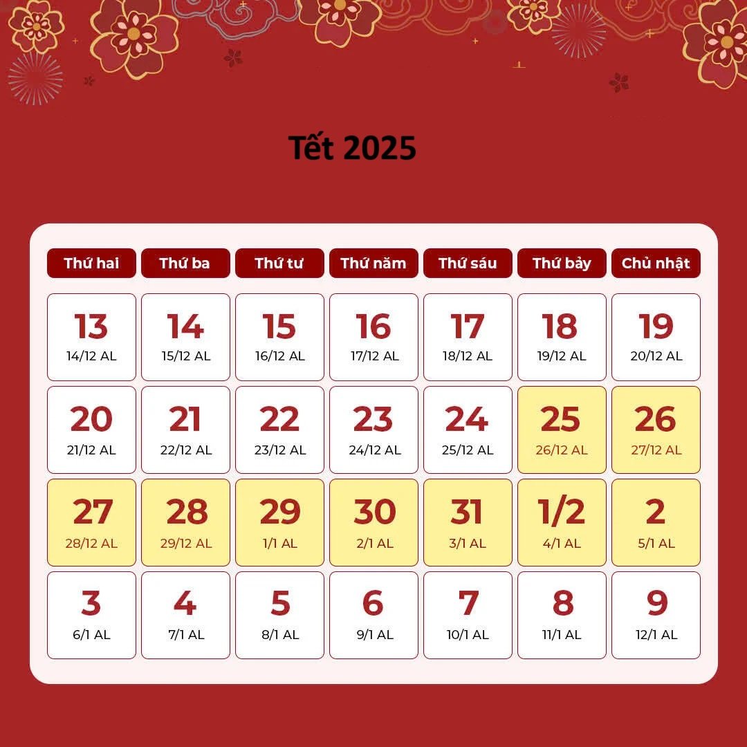 Khi nào tới Tết?