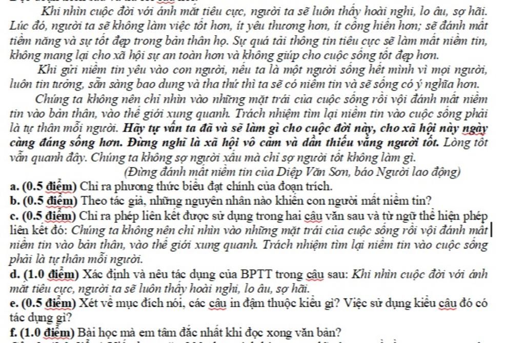 Nhìn Cuộc Đời Với Ánh Mắt Tiêu Cực