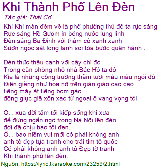 Khi Thành Phố Lên Đèn