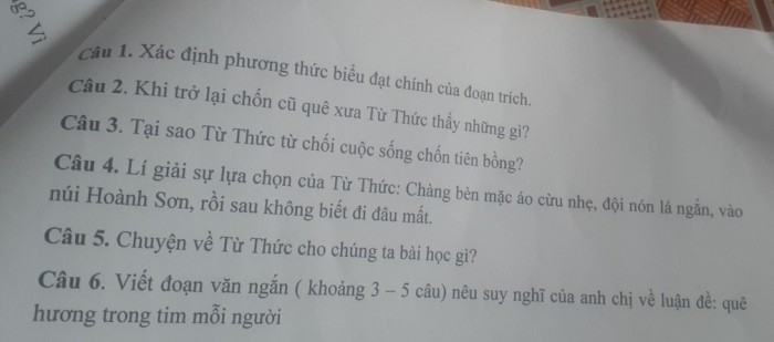 Khi Trở Lại Chốn Cũ Quê Xưa Từ Thức Thấy Những Gì