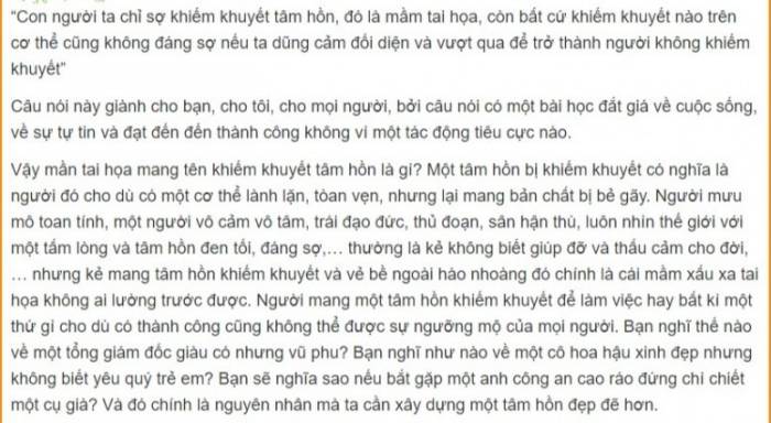 Con người ta chỉ sợ khiếm khuyết tâm hồn Gallery 1