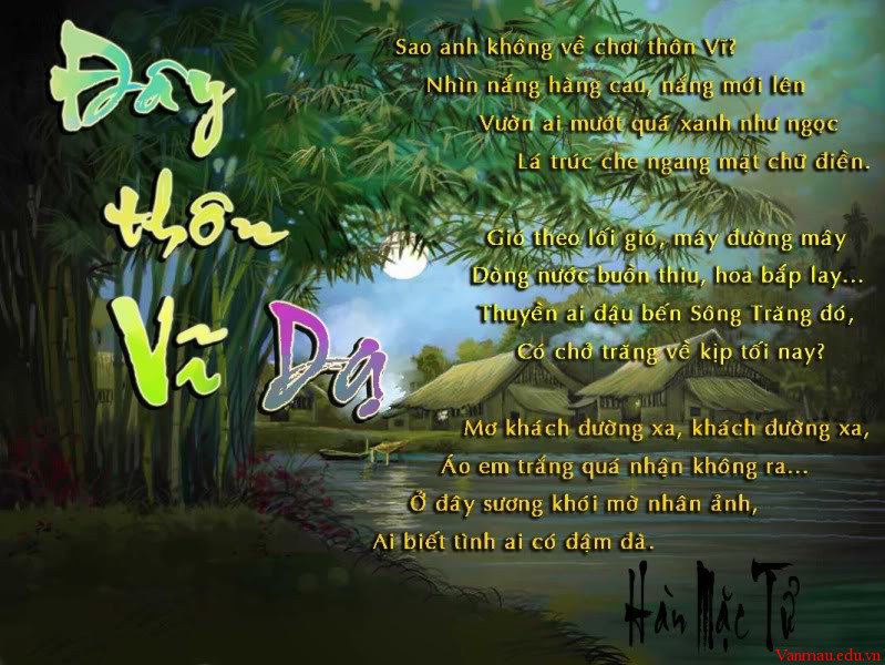 Cảm nhận về khổ 1 bài thơ Đây thôn Vĩ Dạ Gallery 1