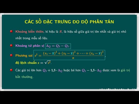 Khoảng Biến Thiên Trong Thống Kê