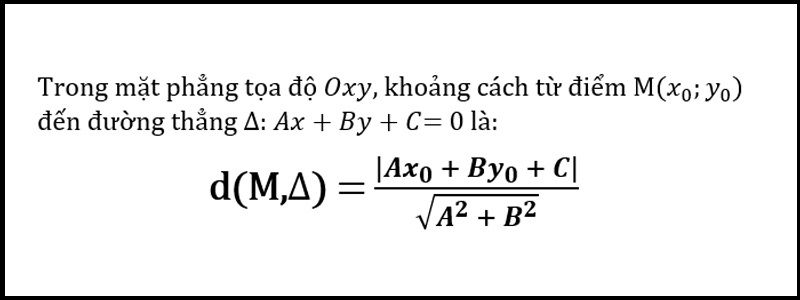 Khoảng Cách Từ Điểm Đến Mặt
