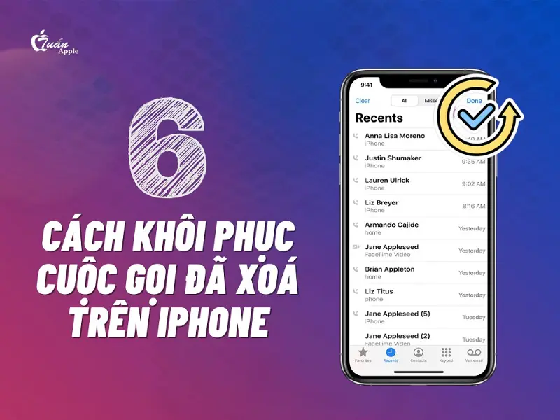 Khôi phục cuộc gọi trên iPhone