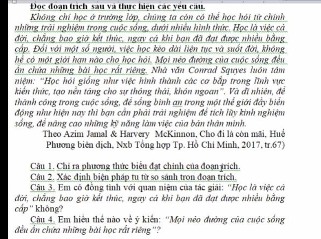 Không chỉ học ở trường lớp chúng ta còn có thể học hỏi
