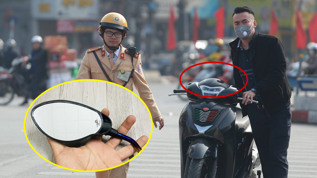 Không có gương chiếu hậu bên trái phạt bao nhiêu?