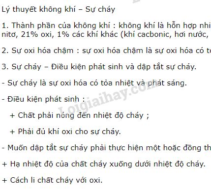 Không khí là gì? Hóa học lớp 8