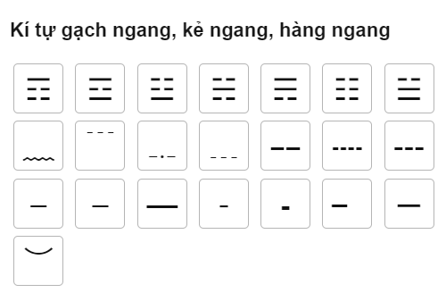 Kí tự gạch dọc