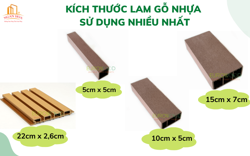 Kích Thước Lam Gỗ Nhựa Ngoài Trời