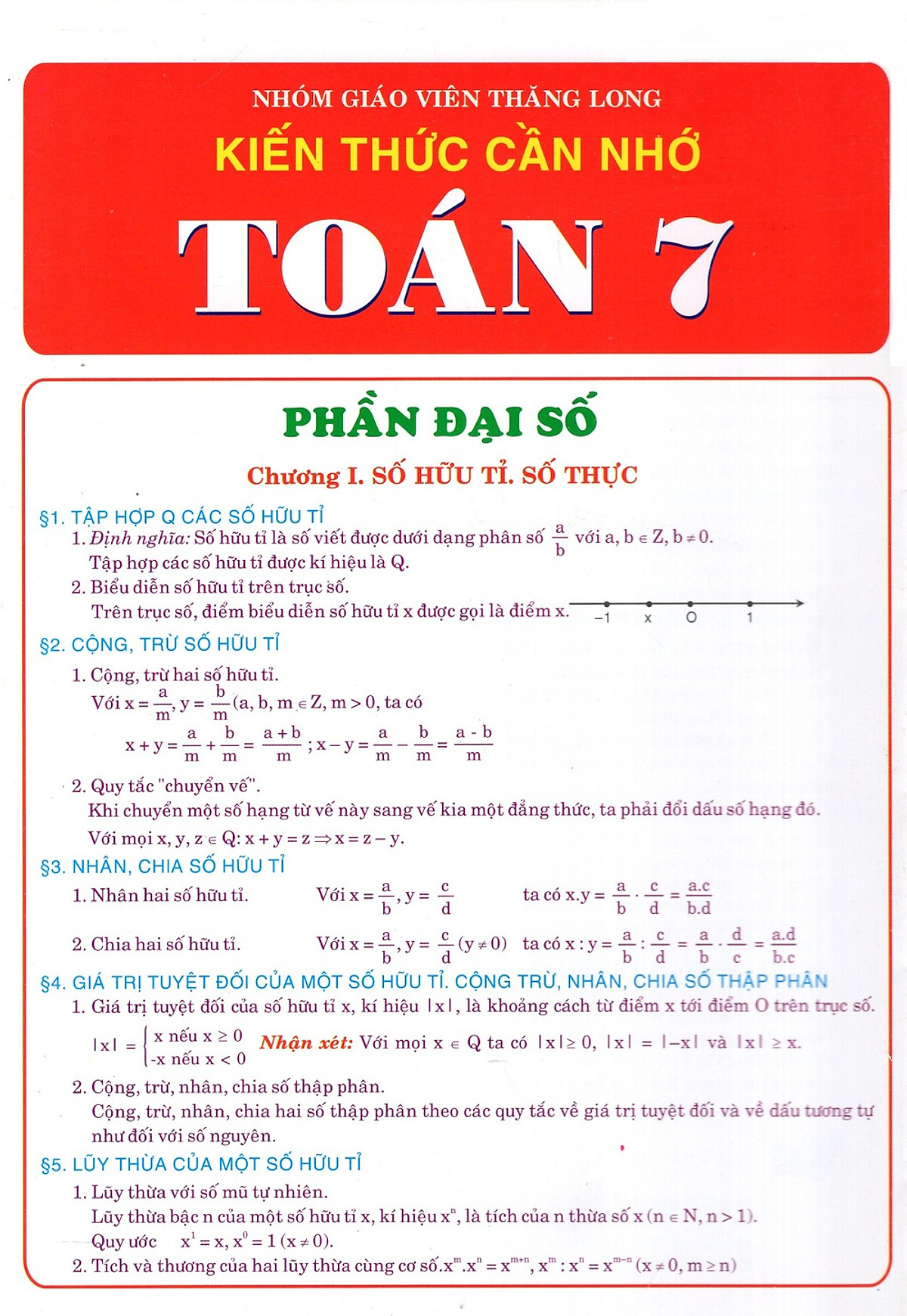 Kiến thức Toán lớp 7 cần nhớ Gallery 2