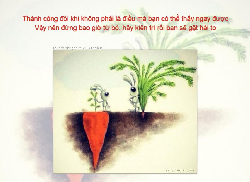 Kiên trì để thành công