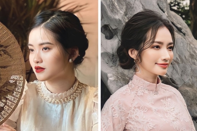 Kiểu Tóc Búi Mặc Áo Dài: Sang Trọng Và Thanh Lịch