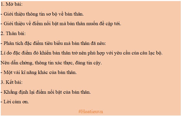 Bài Luận Giới Thiệu Bản Thân Để Tham Gia Câu Lạc Bộ Gallery 2
