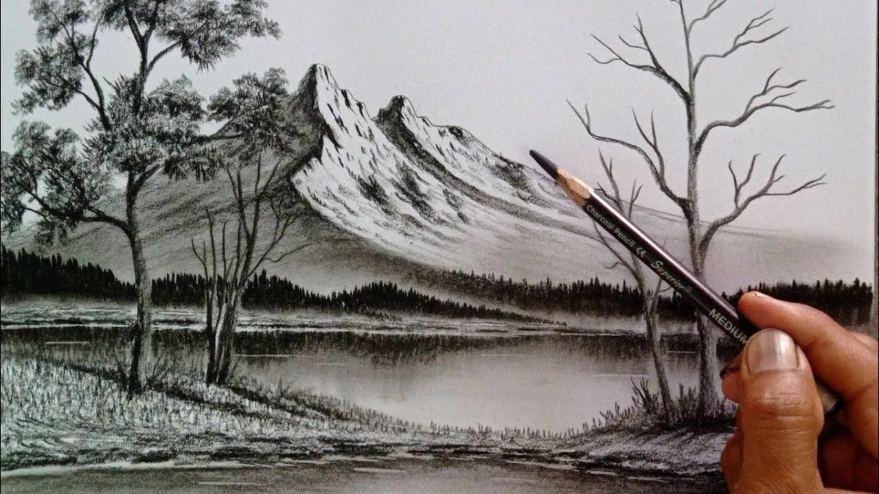 Vẽ Núi Bằng Bút Chì: Hướng Dẫn Chi Tiết Từ Cơ Bản Đến Nâng Cao Gallery 2