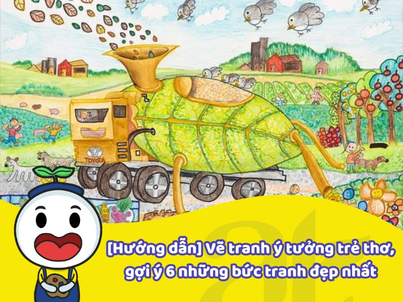 Tranh Vẽ Ý Tưởng Trẻ Thơ Lớp 5 Gallery 2