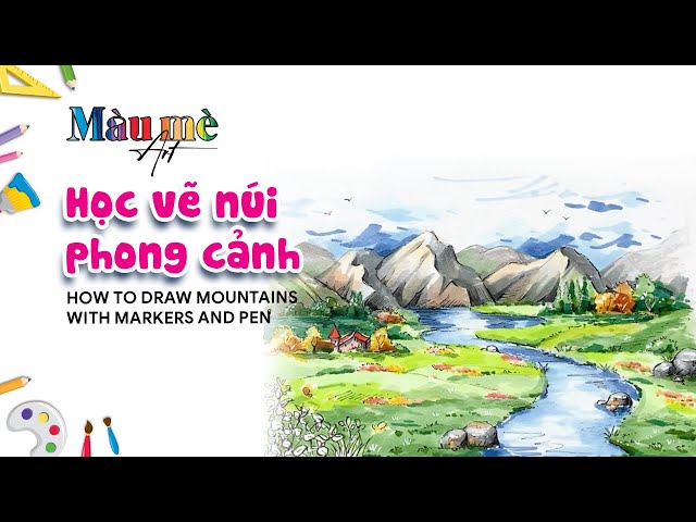Vẽ Cảnh Núi: Hướng dẫn chi tiết từ cơ bản đến nâng cao Gallery 2