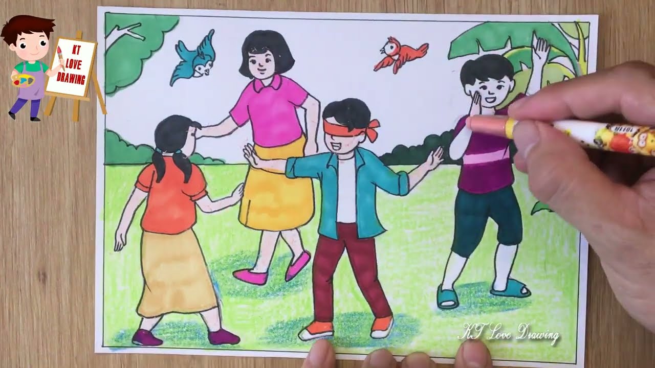 Vẽ Tranh Trò Chơi Dân Gian Lớp 7 Gallery 2