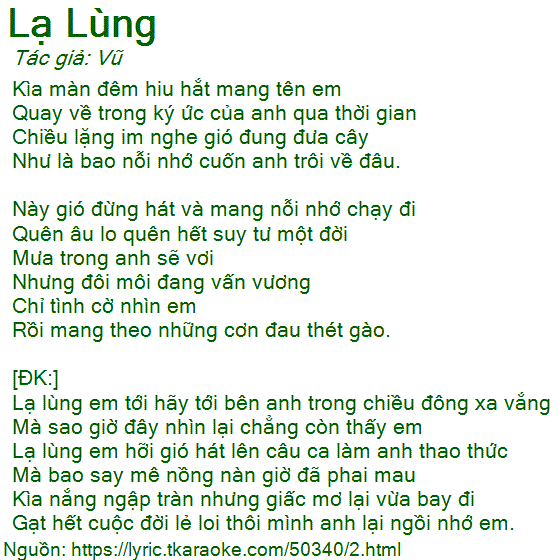 Lạ lùng em tới hãy tới bên anh trong chiều đông xa vắng