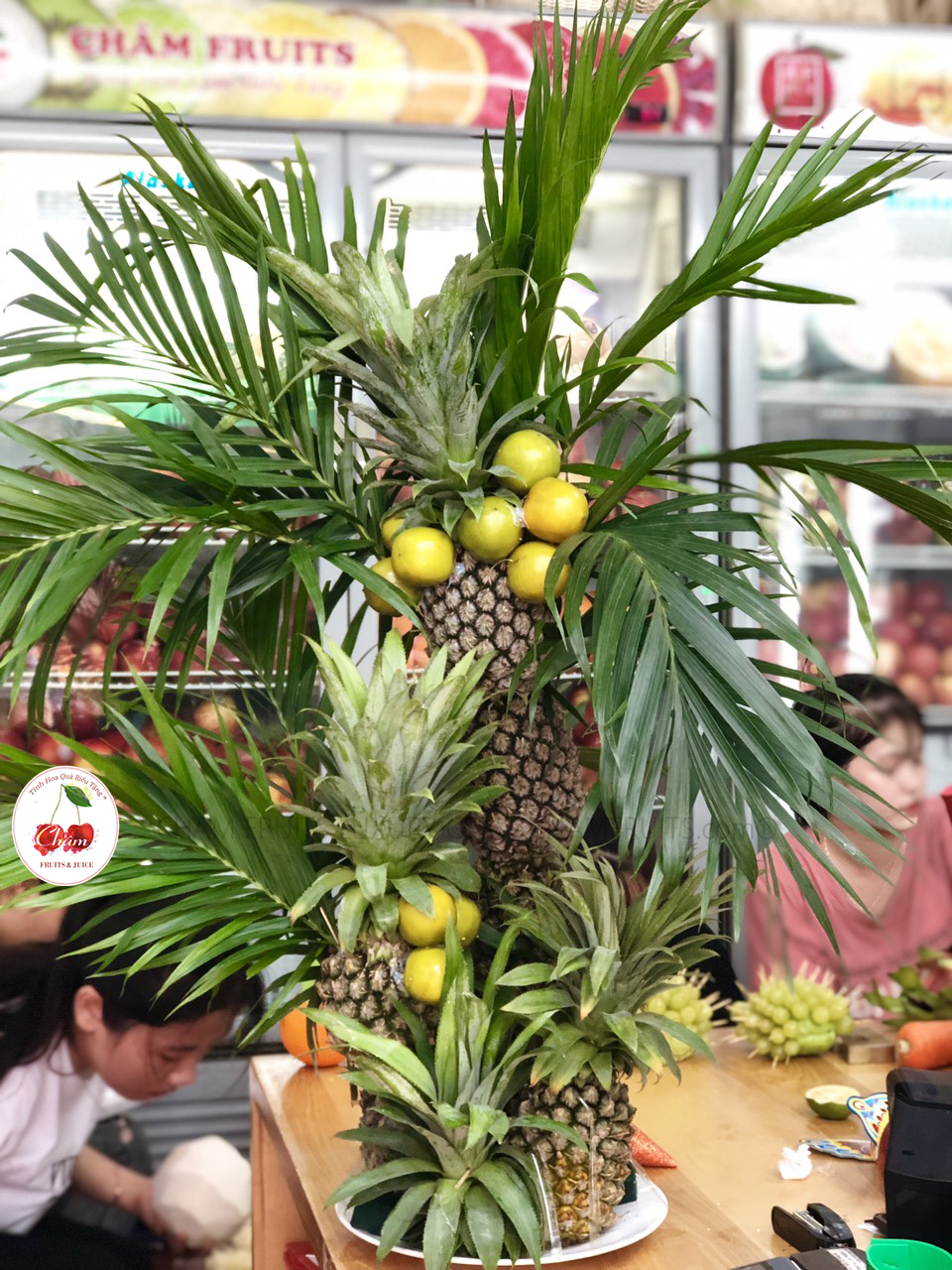Làm Cây Dừa Bằng Quả Dứa