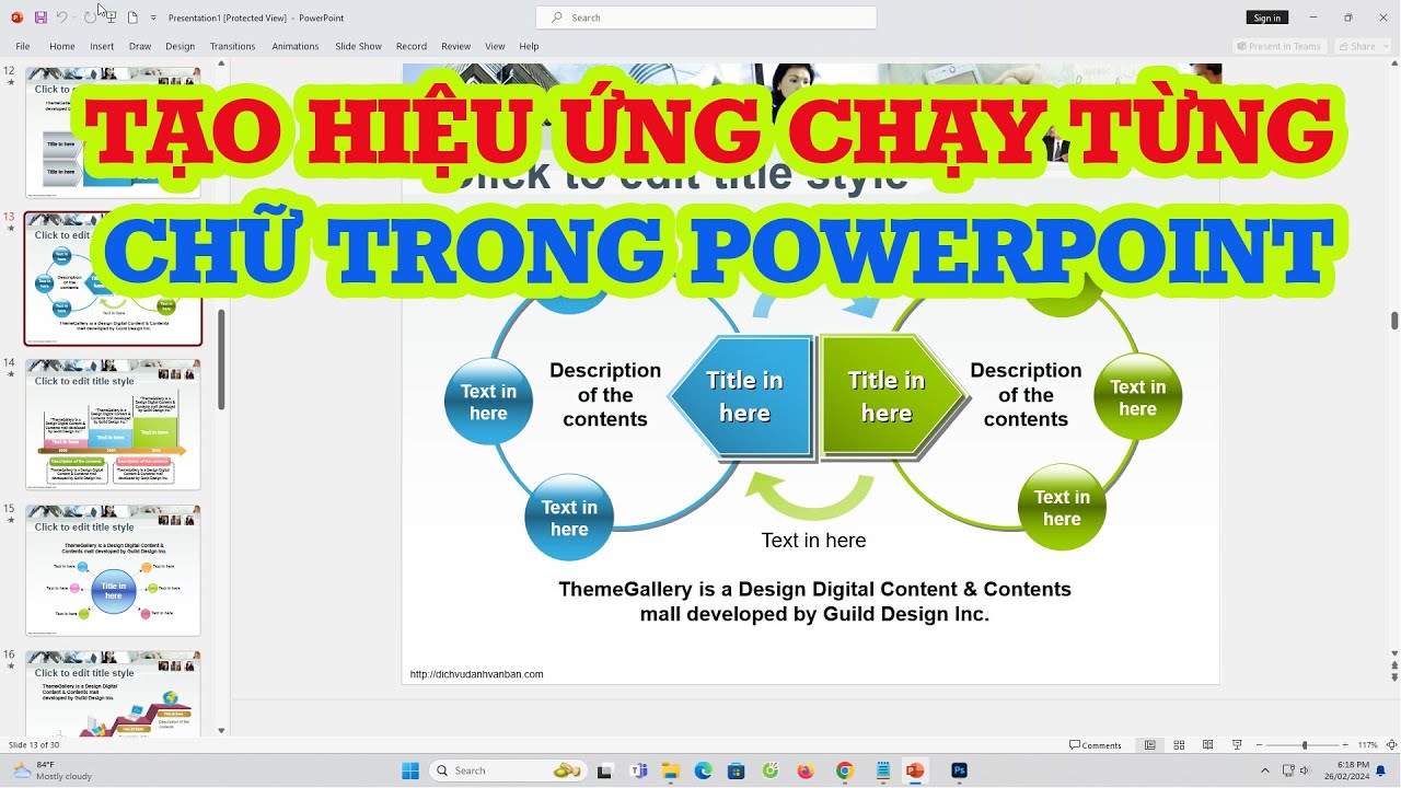 Làm Chữ Chạy Trong PowerPoint Gallery 2