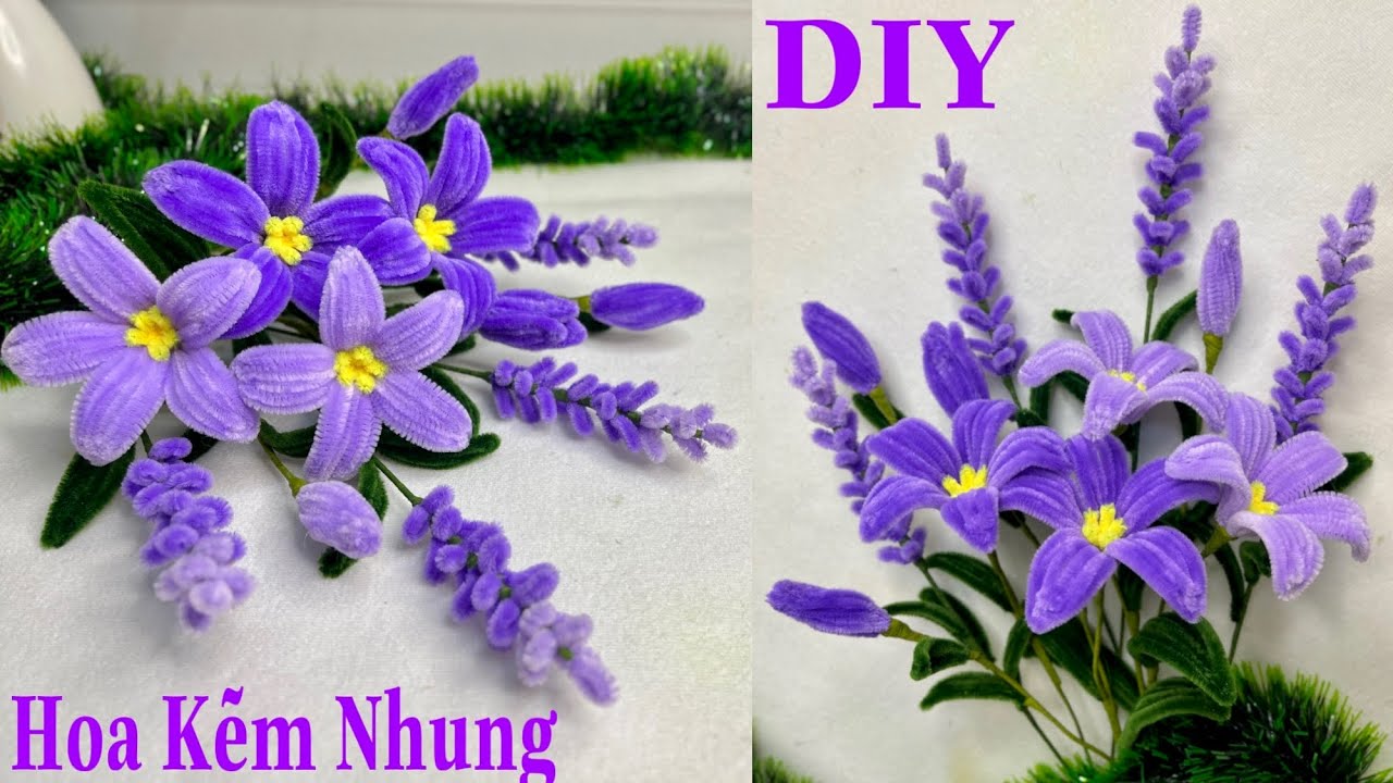 Làm Hoa Bằng Kẽm Nhung Đơn Giản